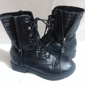 girls military style boots